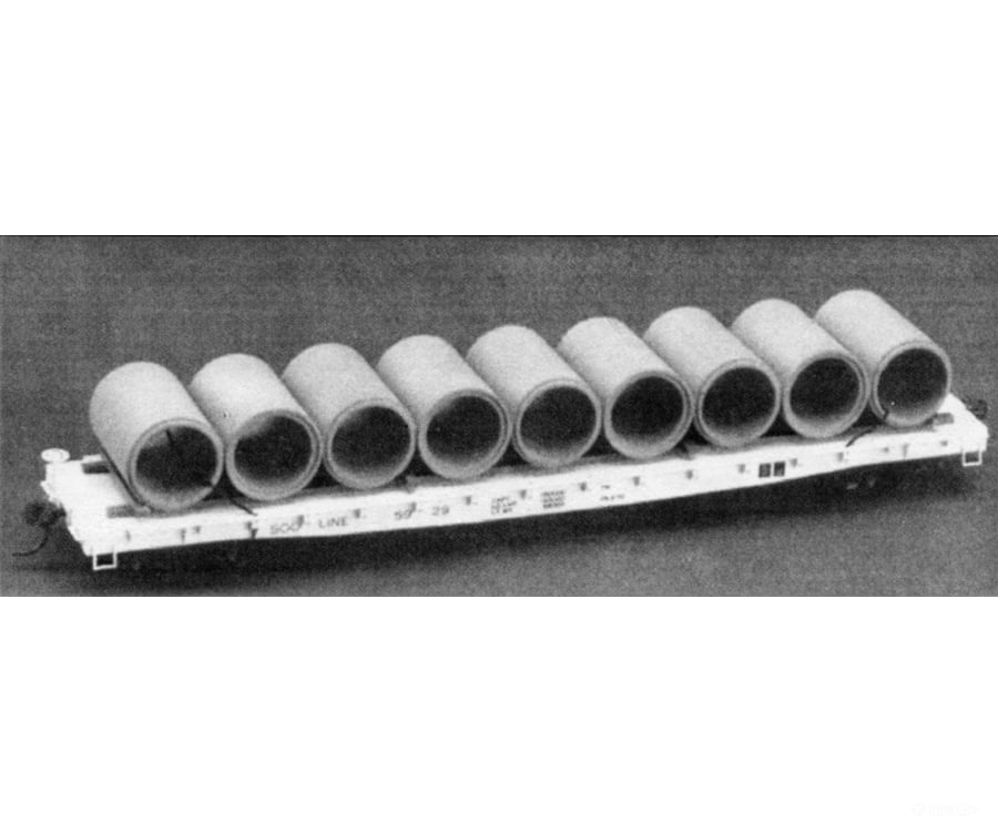 Tichy Train Group Ho 3056 53’ Flatcar Pipe Load -- Parts For Two Complete Car Loads Freight &