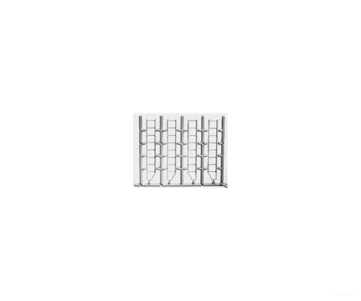 Tichy Train Group 3076 Freight Car Ladders pkg(16) -- Welded Steel Type w/Attached Stirrup - Detailing Parts