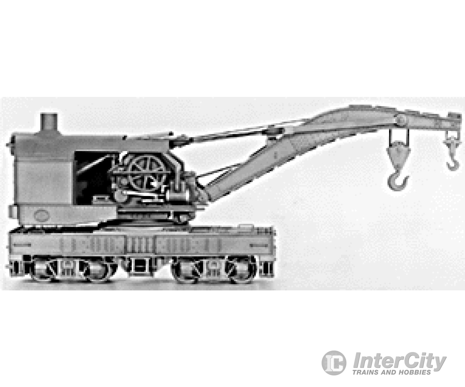 Tichy Train Group Ho 4010 120-Ton Brownhoist Railroad Wrecking Crane - Kit -- Undecorated Freight