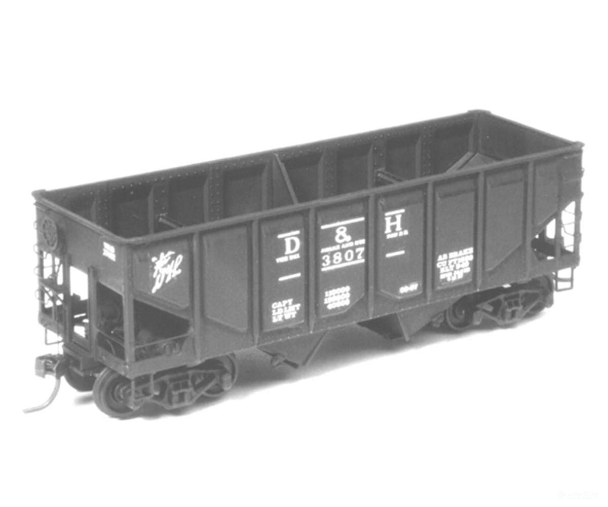 Tichy Train Group HO 6029 Rebuilt Panel Side 36’ USRA 2-Bay Open Steel Hopper - Kit - Undecorated 6-Pack - Freight Cars