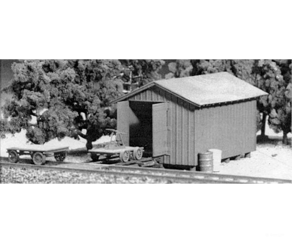 Tichy Train Group 7018 Handcar Shed & Milk Station -- Kit Structures