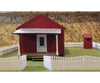 Tichy Train Group 7021 One-Room Schoolhouse - Kit -- Includes Fence & Outhouse 2-3/4 X 4-1/2 7