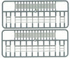 Tichy Train Group 8001 Open-Great Platforms With Handrails Pkg(2) -- Each: 3/8 X 3-7/8 1 9.8Cm