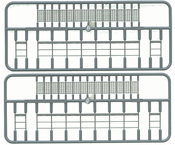 Tichy Train Group 8001 Open-Great Platforms With Handrails Pkg(2) -- Each: 3/8 X 3-7/8 1 9.8Cm