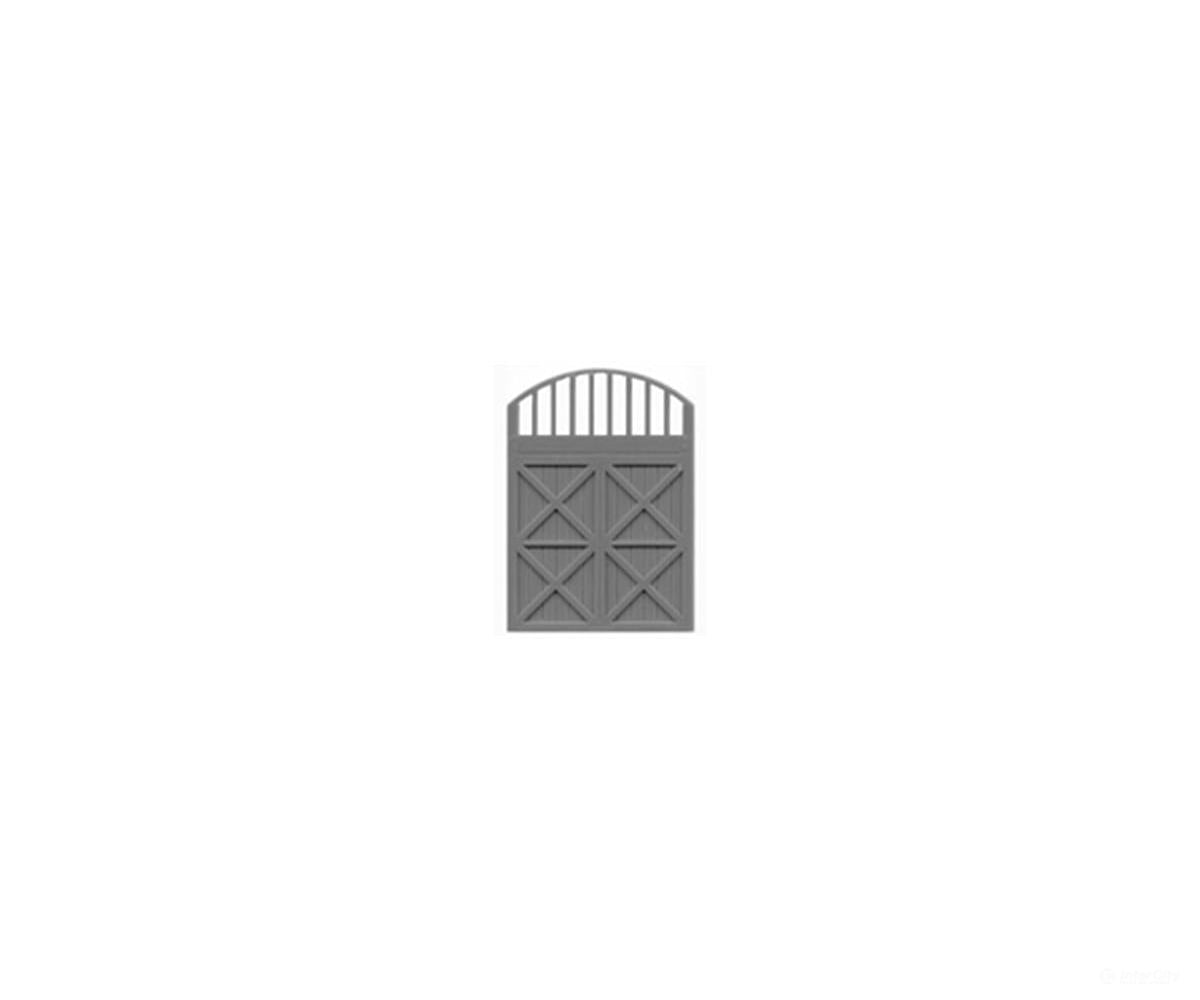 Tichy Train Group 8022 Freight Door w/Curved Transom pkg(2) -- Scale 80 x 80’’ (Fits.96 x 1.35’’ Opening) - Scratch