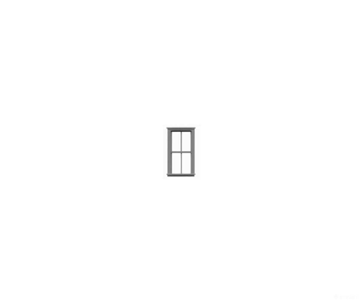 Tichy Train Group 8025 Windows - Double-Hung pkg(12) -- 2/2 - Scale 30 x 62’’ 76.2 x 157cm - Scratch Building Supplies