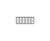 Tichy Train Group 8065 Windows - Six Unit Double Hung pkg(3) -- 4/4; Scale 180’’ Wide x 64’’ High (Fits 2.11 x.80’’