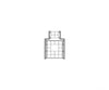 Tichy Train Group 8087 Masonry Windows -- 20-Pane Industrial w/Tilting Center; Scale 7’ Wide x 9.5’ High pkg(3)