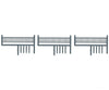 Tichy Train Group 8093 Turned Spindle Porch Rail Pkg(3); Scale 16 Long & 40 Tall Scratch Building