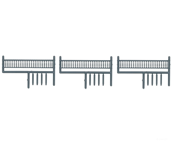Tichy Train Group 8093 Turned Spindle Porch Rail Pkg(3); Scale 16 Long & 40 Tall Scratch Building