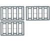 Tichy Train Group 8096 Windows - Double Hung Pkg(12) -- 1/1; Scale 30 X 92 (Fits .385 1.1 Opening)