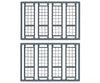 Tichy Train Group 8100 Windows - Pkg(8) -- 27-Pane Industrial Enginehouse Scale 44 X 140 112 356Cm