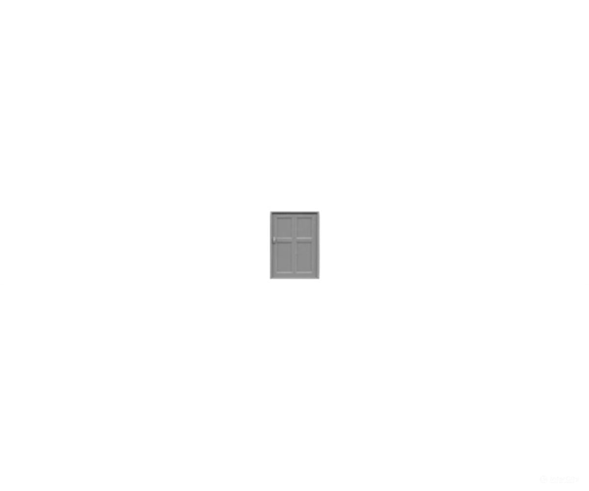 Tichy Train Group 8108 Doors - pkg(6) -- 4-Panel Utility; 36 x 60’’ (Fits.5 x.7’’ Opening) - Scratch Building Supplies