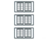 Tichy Train Group 8126 Windows - Double Hung Pkg(6) -- 4/4 (Matches #8030); 64 X 80 (Fits .81 .99:
