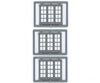 Tichy Train Group 8127 Windows - Double Hung Pkg(3) -- 4/4 Triple (Matches #8030); 98 X 80 (Fits