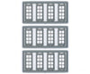 Tichy Train Group 8131 Windows - Double Hung Pkg(12) -- 4/4 Double; 27 X 64 (Fits .36 .78 Opening)