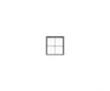 Tichy Train Group 8138 Windows - Double Hung -- 2/2 Storefront Scale 76 x 82’’; Fits.925 x.98’’ Opening pkg(6)