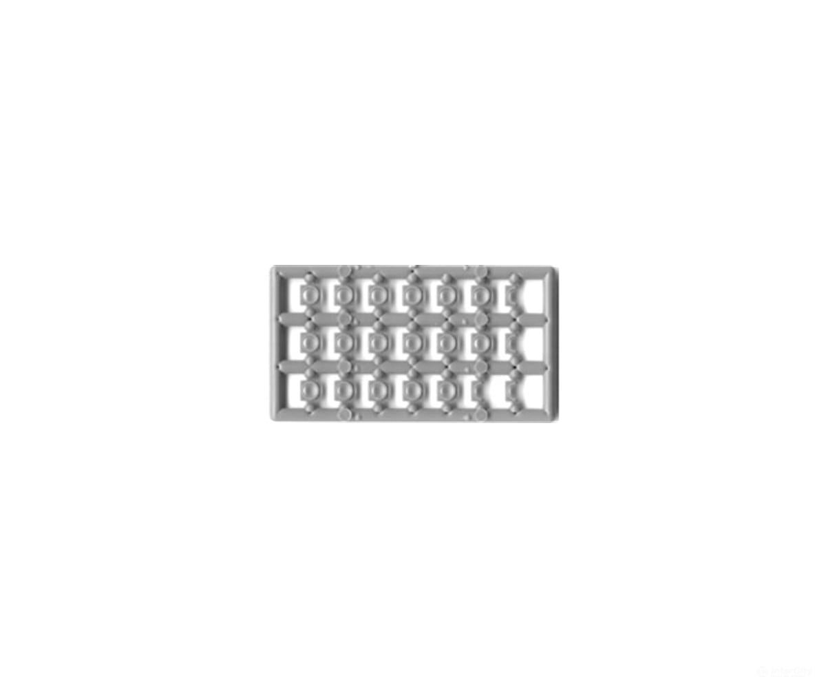Tichy Train Group 8152 Square Trim Pieces for.93’’ (8’’) Porch Columns (Gray Styrene; pkg(42) - Scratch Building