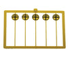 Tichy Train Group 8177 Railroad Crossing Highway Warning Sign -- Early Pre-1950 Style Yellow & Black