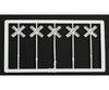 Tichy Train Group 8178 Railroad Crossbuck Warning Sign -- Modern Us Style Crossing Lettering Pkg(20)