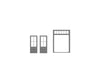 Tichy Train Group 8189 4-Lite Double Door w/Separate Frame w/6-Lite Transom pkg(2) -- Scale 39 x 92’’ (Fits.965 x