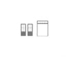 Tichy Train Group 8190 4-Lite Double Door w/Separate Masonary Frame w/6-Lite Transom pkg(2) -- Scale 39 x 92’’