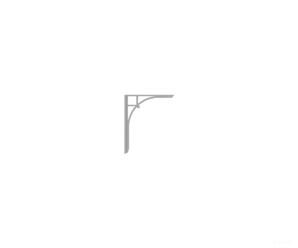 Tichy Train Group 8204 Station Eave Brackets; 10 Side Brackets (1’’) 2 Corner Brackets 1-1/2’’) - Scratch Building