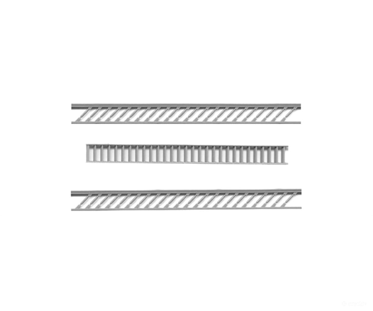 Tichy Train Group 8213 Stairway Railing w/Turned Spindles -- pkg(2) - Scratch Building Supplies