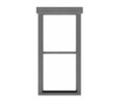 Tichy Train Group 8241 1/1 Double-Hung Window Pkg(12) Scratch Building Supplies