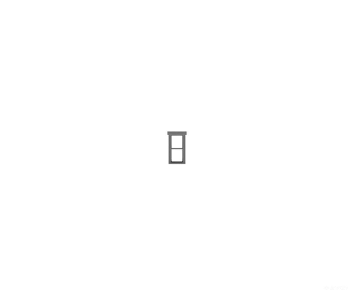 Tichy Train Group 8242 1/1 Double Hung Window -- pkg(12) - Scratch Building Supplies