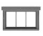 Tichy Train Group 8243 Windows -- 3-Pane Horizontal Pkg(12) Scratch Building Supplies