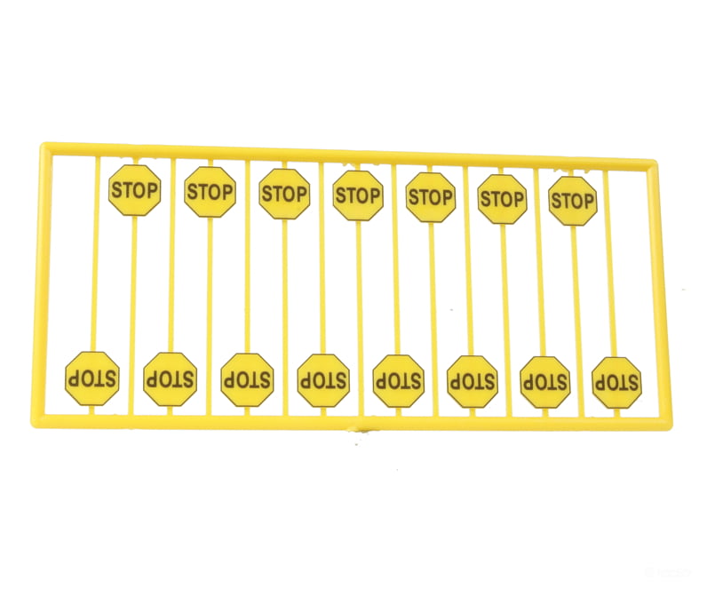 Tichy Train Group 8248 Early Stop Sign -- Yellow Pkg(15) Scenery Details