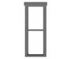 Tichy Train Group 8251 1/1 Double Hung Window W/Fancy Top Trim -- #2 Pkg(12) Scratch Building