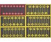 Tichy Train Group 8257 Modern Road Sign Assortment -- 15 Red Stop Signs 60 Warning - 1 Each Of Sets