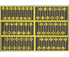 Tichy Train Group 8258 Early Road Sign Assortment -- 15 Yellow Stop Signs 60 Warning - 1 Each Of