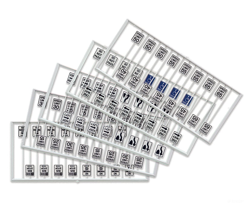 Tichy Train Group 8264 Assorted Road Signs -- 21 Different Pkg(80) Scenery Details