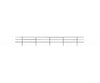 Tichy Train Group 8276 3-Rail Pipe Railing -- 4 Pieces 16’’ 40.6cm Length Total Other Scenery