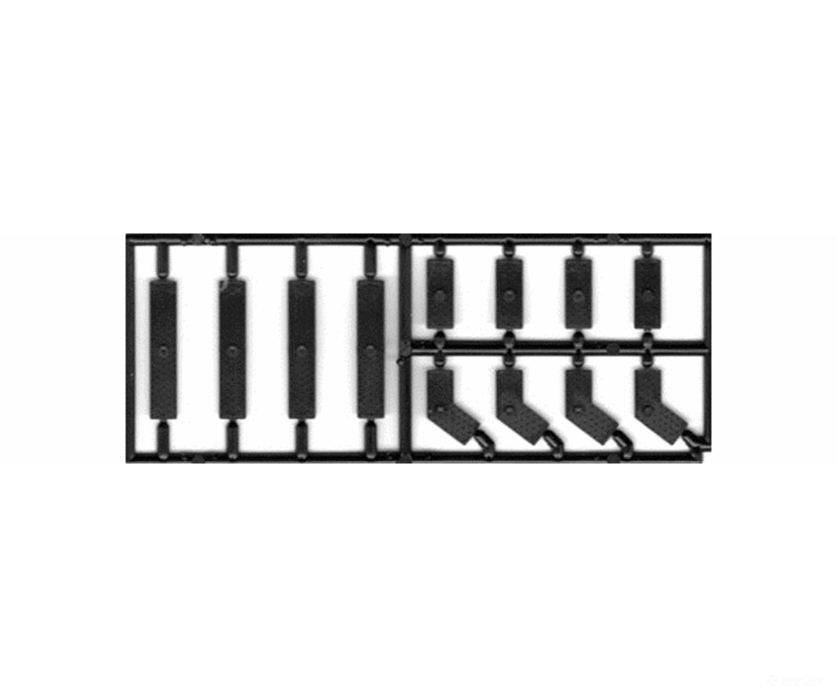 Tichy Train Group 8277 Truss Pin Plates -- 4 Pieces Each Of 3 Different Styles Scratch Building