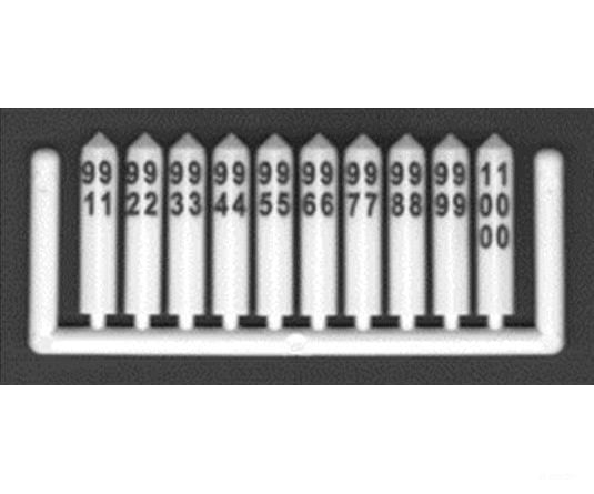 Tichy Train Group 8287 Concrete Milepost Markers #351 To 600 -- White W/Black Printing Pkg(250)