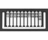 Tichy Train Group 8288 Concrete Milepost Markers #601 To 850 -- White W/Black Printing Pkg(250)