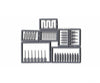 Tichy Train Group 8290 Assorted Tools -- 49 Pieces (Unpainted) Scenery Details