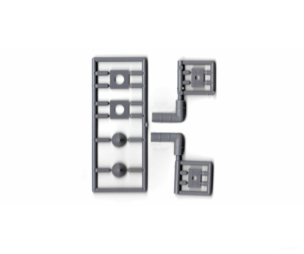 Tichy Train Group 8292 Right Angle Vent Kit -- 16 Scale Diameter 3 X 5 (Unpainted) Matches #293-8293