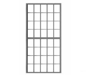 Tichy Train Group 8295 40-Pane Masonry Window W/Glazing -- 50 X 100 Scale Fits .68 1.45 Opening