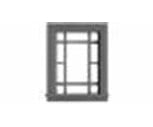 Tichy Train Group 8304 Victorian Attic Window With Precut Glazing -- 20 X 30 Pkg(12) Scratch