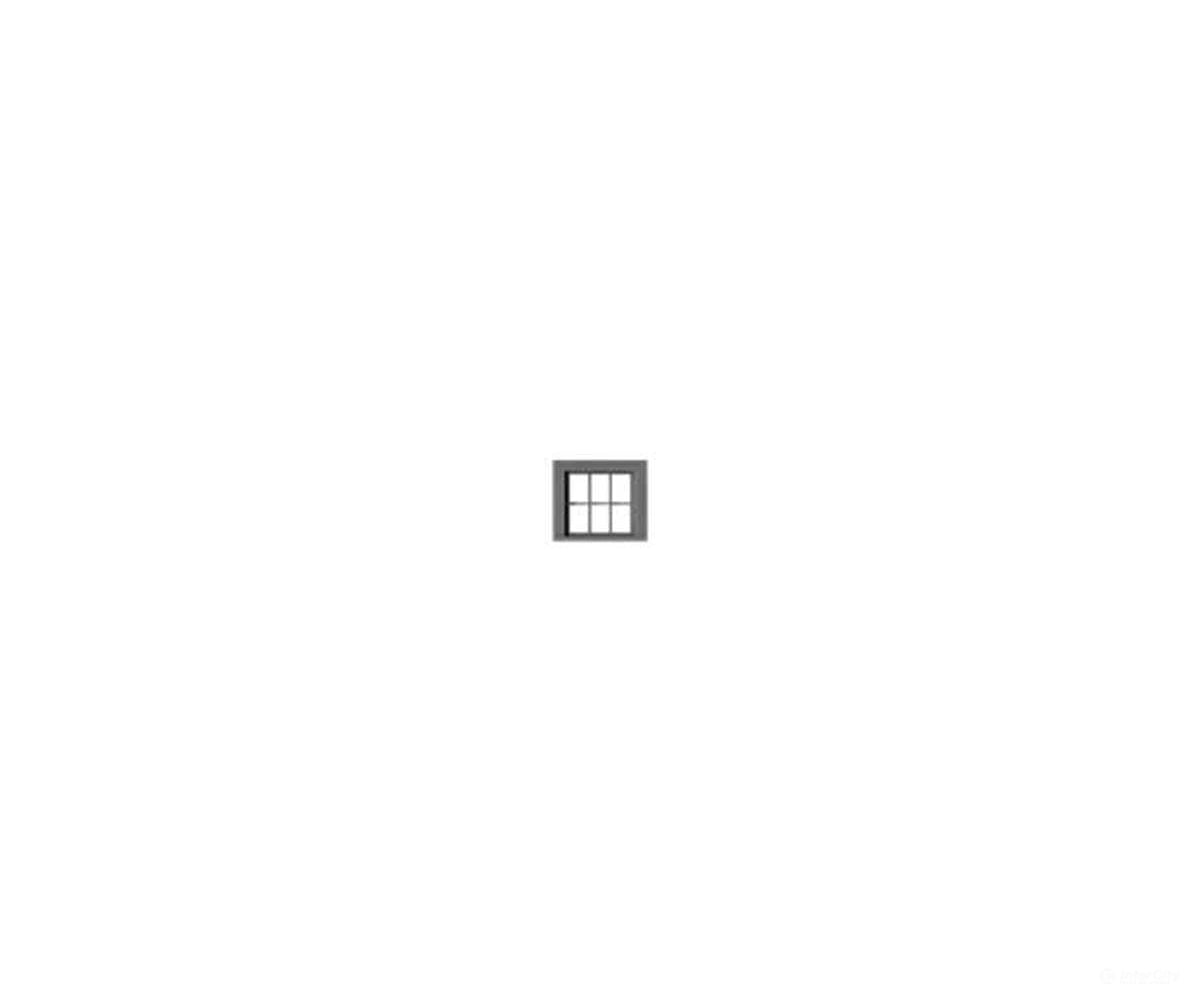 Tichy Train Group 8306 6-Pane Window With Glazing -- 30 X 28 Scale (Fits .4 .365 Opening) Pkg(12)
