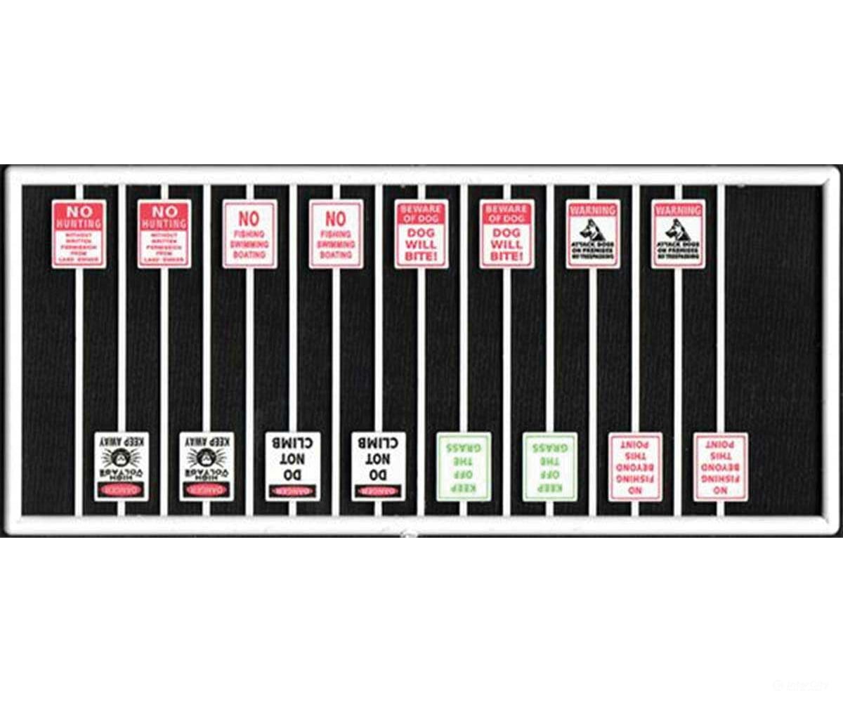 Tichy Train Group 8314 Assorted Warning Signs -- Pkg(16) Scenery Details