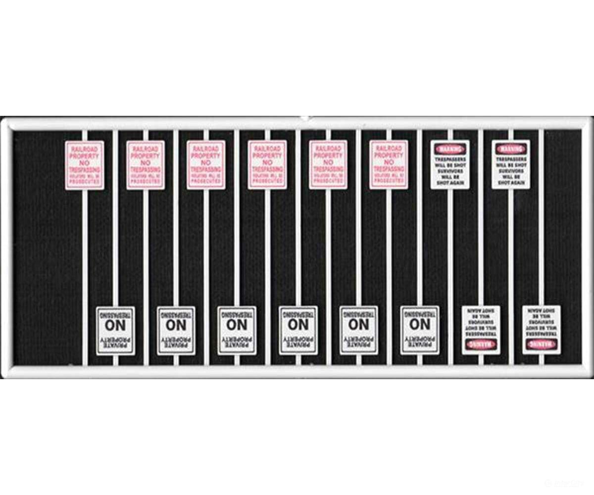 Tichy Train Group 8315 Assorted No Trespassing Signs -- Pkg(16) Scenery Details