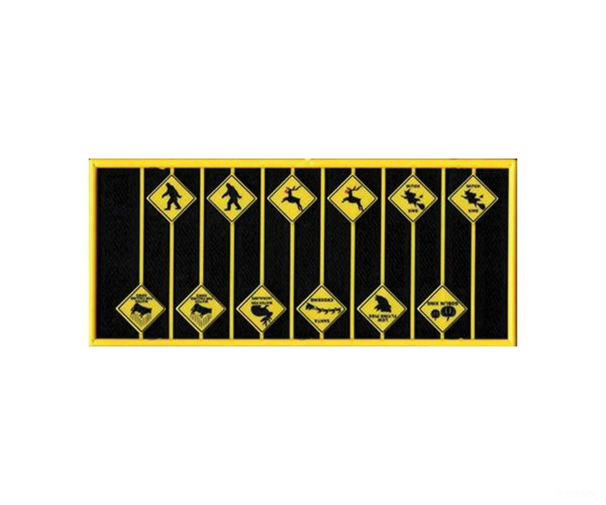 Tichy Train Group 8320 Funny Warning Signs -- Set 1: 12 8 Styles Scenery Details