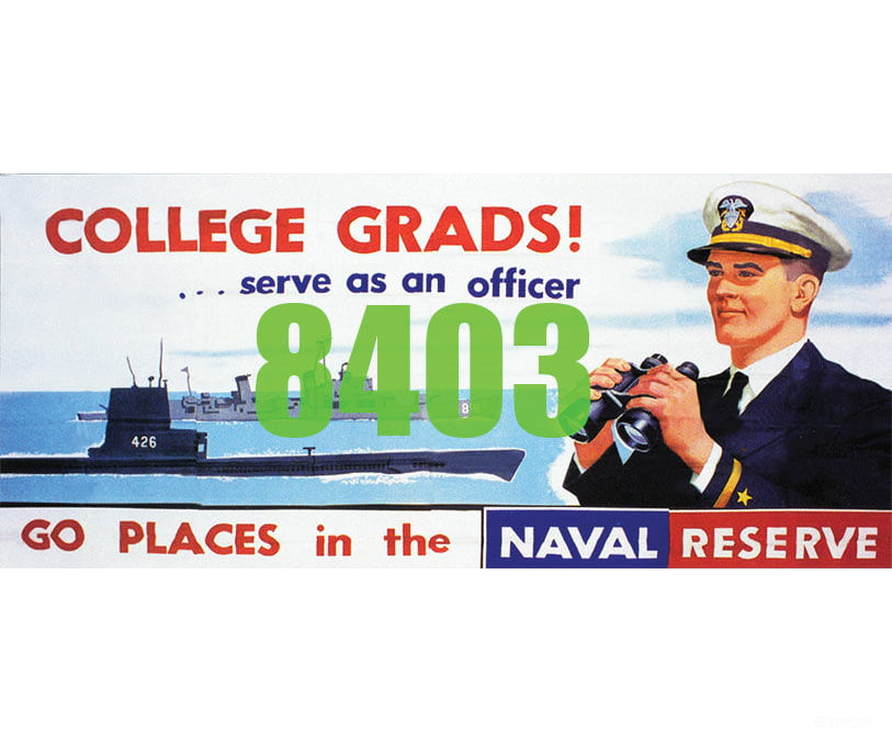 Tichy Train Group 8403 Go Places In The Naval Reserve Billboard - Kit Scenery Details