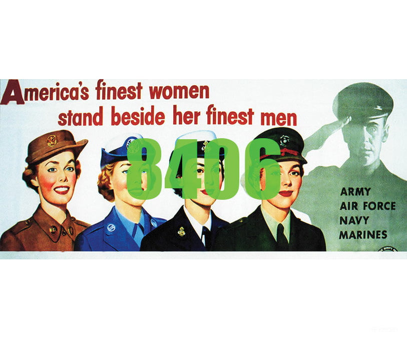 Tichy Train Group 8406 Americas Finest Women Armed Forces Billboard - Kit Scenery Details
